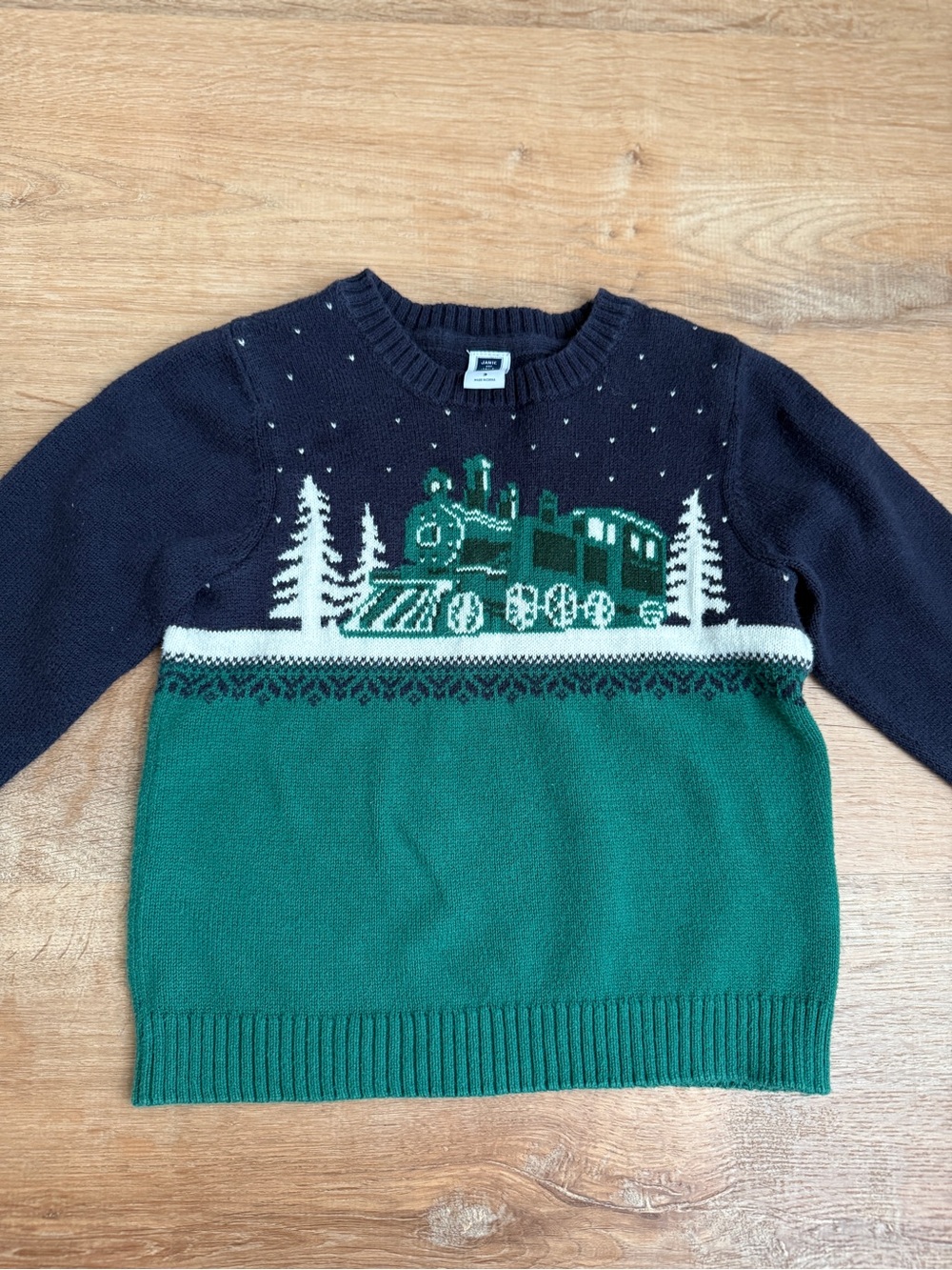 Janie and Jack Christmas Train Sweater